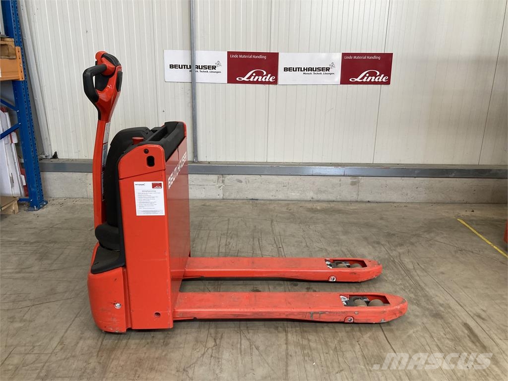 Linde T14 Παλετοφόρα πεζού χειριστή με ιστό