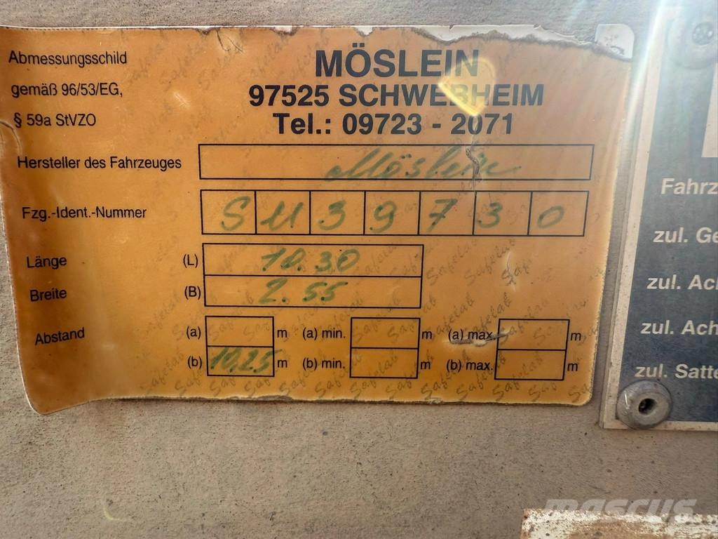 Möslein | 3 SAFF AXLES | 30 TONS | YEAR: 2014 | مقطوروات مسطحة/مفصلية الجوانب