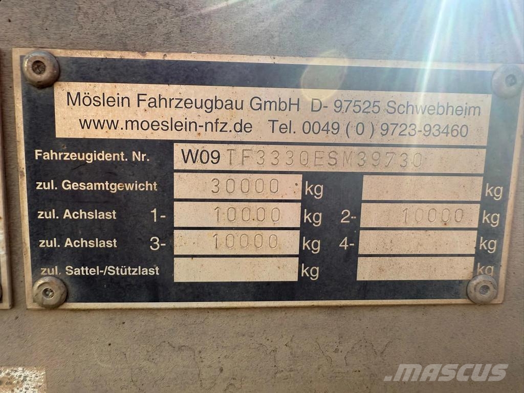 Möslein | 3 SAFF AXLES | 30 TONS | YEAR: 2014 | مقطوروات مسطحة/مفصلية الجوانب