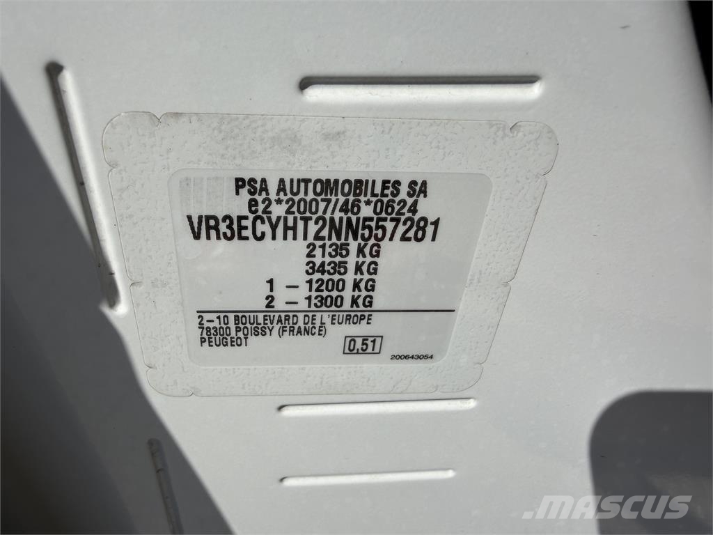 Peugeot RIFTER 1,5 diesel 5 seats manual E6 VIN 281 Furgonetas cerradas