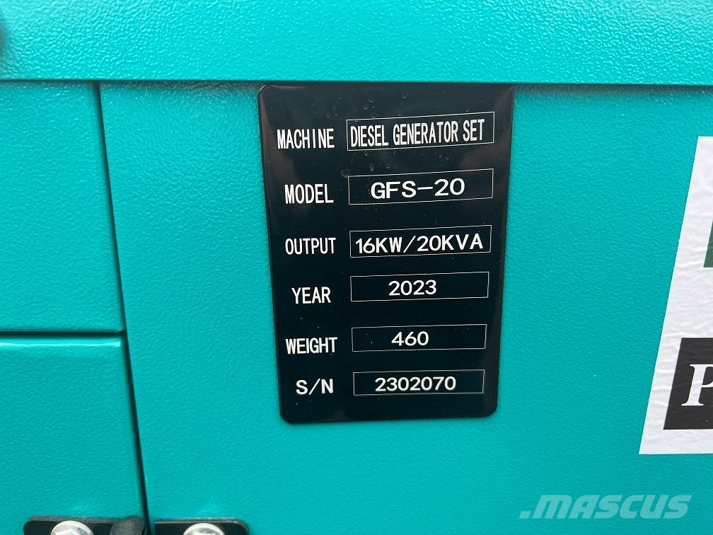 Ricardo 20KVA 16KW SILENT GENERATOR 3 PHASE 50HZ 400V NEW Diiselgeneraatorid