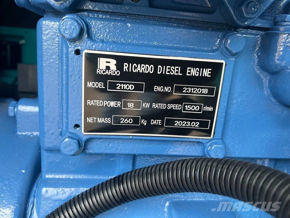 Ricardo 20KVA 16KW SILENT GENERATOR 3 PHASE 50HZ 400V NEW Diiselgeneraatorid