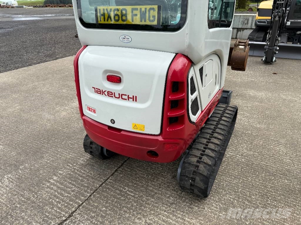 Takeuchi TB 216 Mini ekskavatörler, 7 tona dek