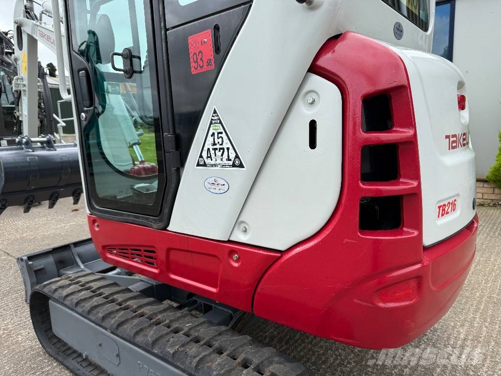 Takeuchi TB 216 Mini ekskavatörler, 7 tona dek