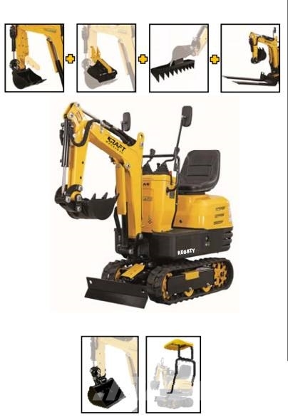 Kraft KE08TY Minigrävare < 7t