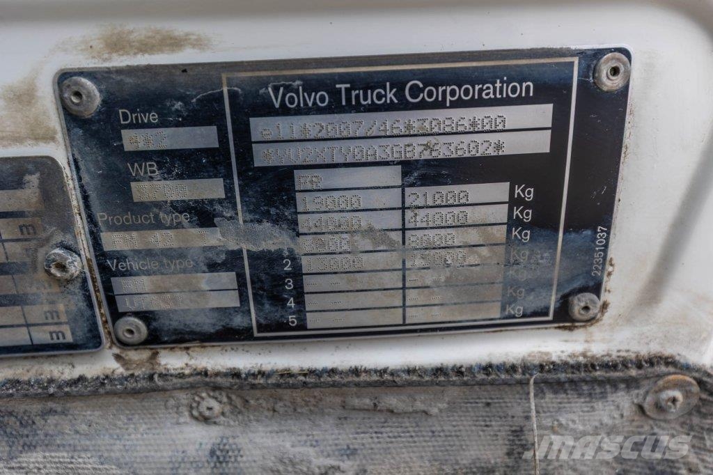 Volvo FMX GLOB 460+HYDR Vetopöytäautot