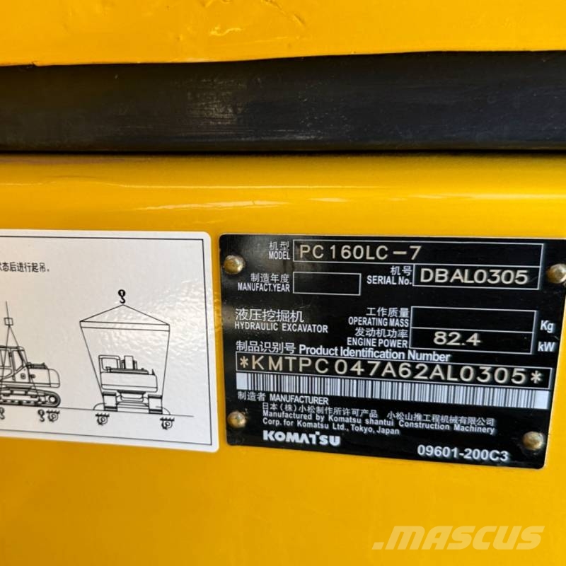 Komatsu PC 160 Escavatori cingolati