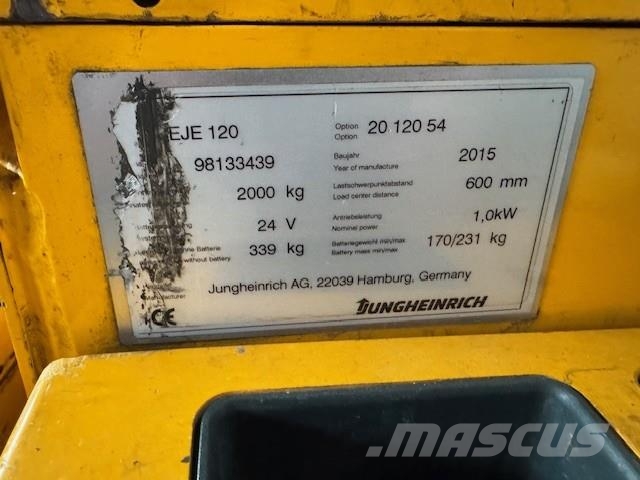 Jungheinrich EJE 120 Pedestrian stacker