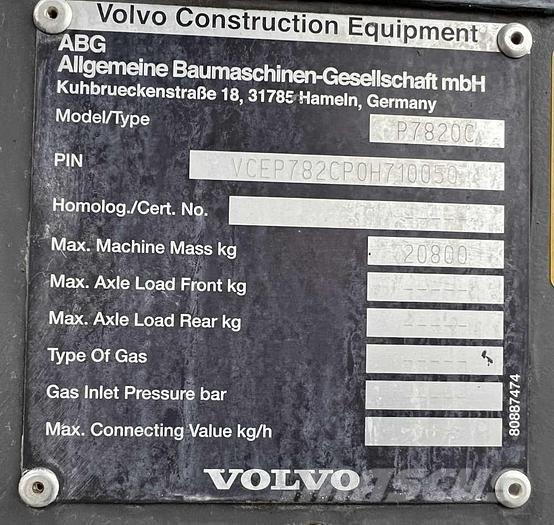 Volvo P 7820C Asfaltni finišeri