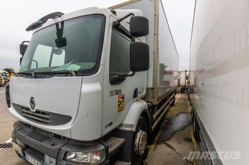 Renault MIDLUM 270(18T)+DHOLLANDIA+MOTEUR HS Bakwagens met gesloten opbouw