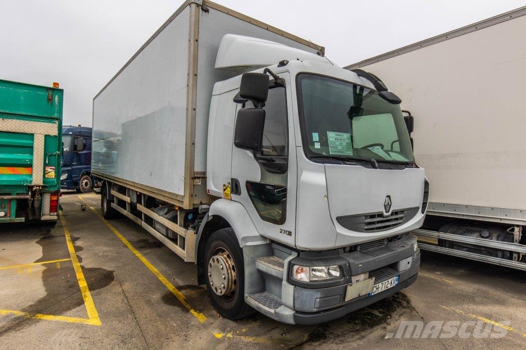 Renault MIDLUM 270(18T)+DHOLLANDIA+MOTEUR HS Bakwagens met gesloten opbouw
