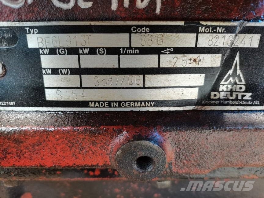 Deutz-Fahr 6.31 DX {BF6L913T} injection pump Motorji