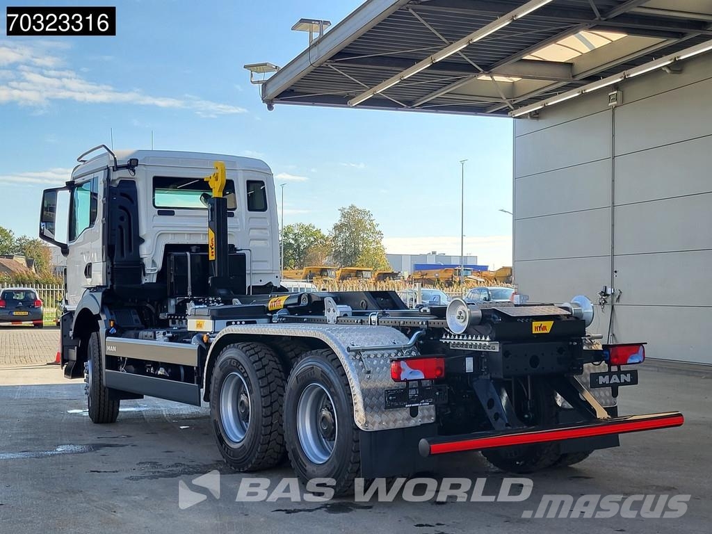 MAN TGS 33.480 6X4 NEW! HYVA 20-53-S Big-Axle 3900mm W Rol kiper kamioni sa kukom za podizanje tereta