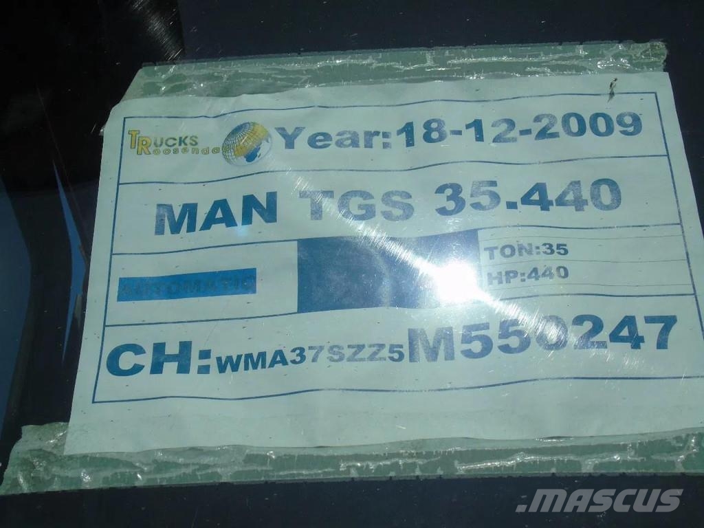 MAN TGS 35.440 + COPMA 450 6x + 8X4 + SPRING + MANUAL Grúas todo terreno