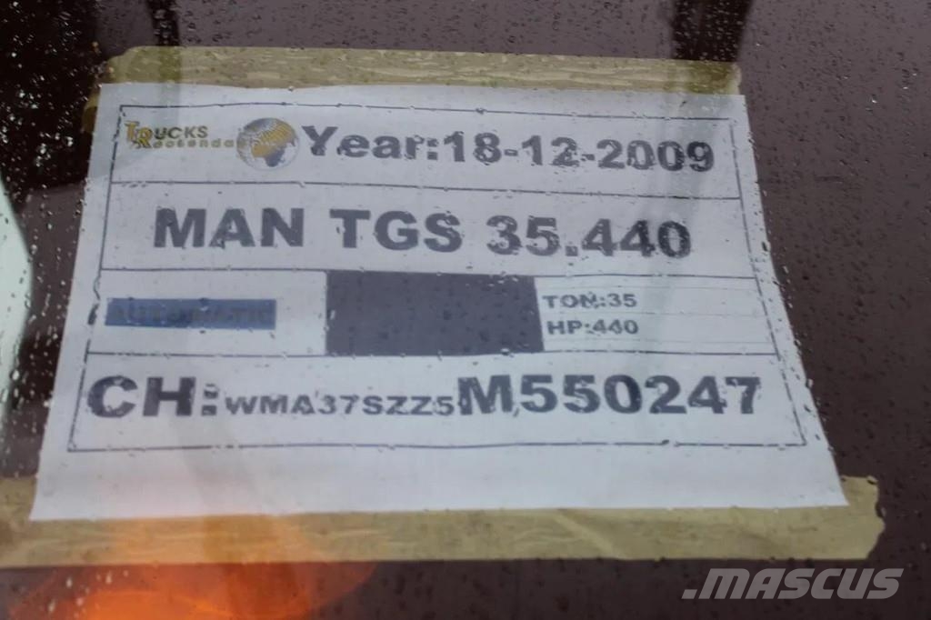 MAN TGS 35.440 + COPMA 450 6x + 8X4 + SPRING + MANUAL Grúas todo terreno