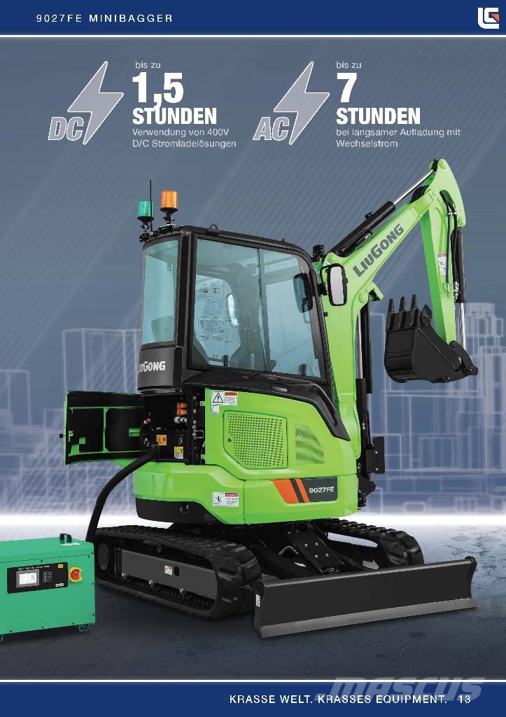 LiuGong 9027 FE vollelektrisch, 2.680 kg حفارات صغيرة أقل من 7 طن (حفارات صغيرة)