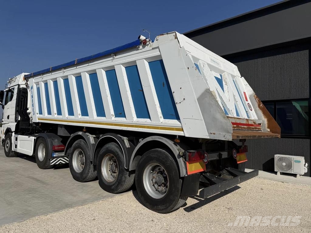 Minerva Euro2000S Muldenkipper 26cbm mit Plane Kippladerauflieger