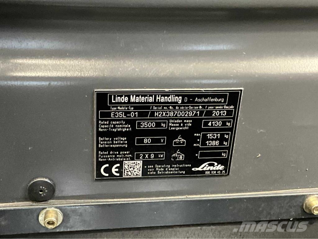 Linde E35L-01 Sideshift - 1199 uur - 3500KG - bj 2013 Heftrucks overige