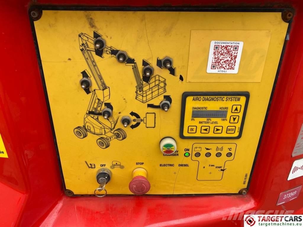 Airo A15JE Articulated Electric Boom Work Lift 1500cm Plataformas con brazo de elevación manual