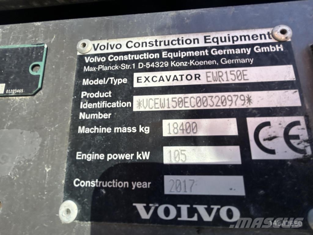 Volvo EWR150E Wheeled excavators
