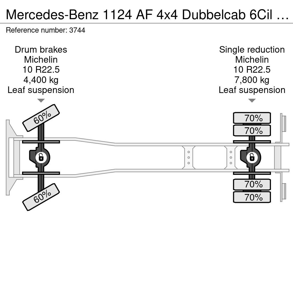 Mercedes-Benz 1124 AF 4x4 Dubbelcab 6Cil - 9 Pers - Kronenburg T Camiones de bomberos
