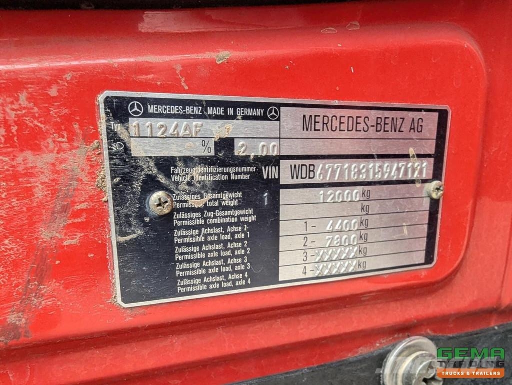 Mercedes-Benz 1124 AF 4x4 Dubbelcab 6Cil - 9 Pers - Kronenburg T Пожарни камиони