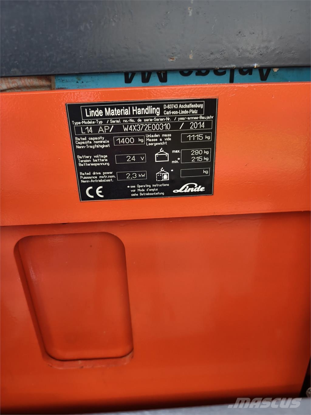 Linde L14 AP Samojezdne maszyny do załadunku