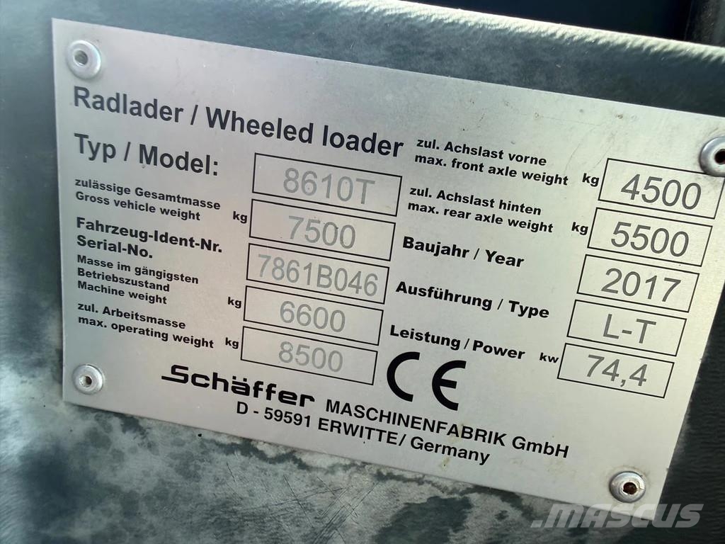 Schäffer 8610T telelader 伸縮輪式裝載機