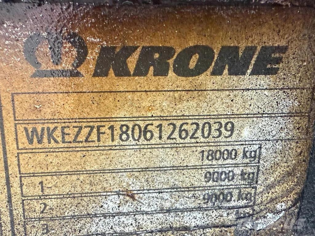 Krone ZZF 18 DHOLLANDIA LIFT 2.000 KG Remolques portacontenedores