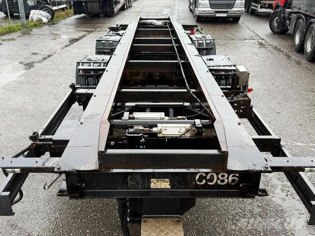 Krone ZZF 18 DHOLLANDIA LIFT 2.000 KG Remolques portacontenedores
