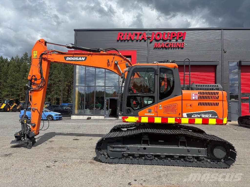 Doosan DX 160 LC / Kallistaja, 3 kauhaa, Uudet ketjut! Excavadoras sobre orugas