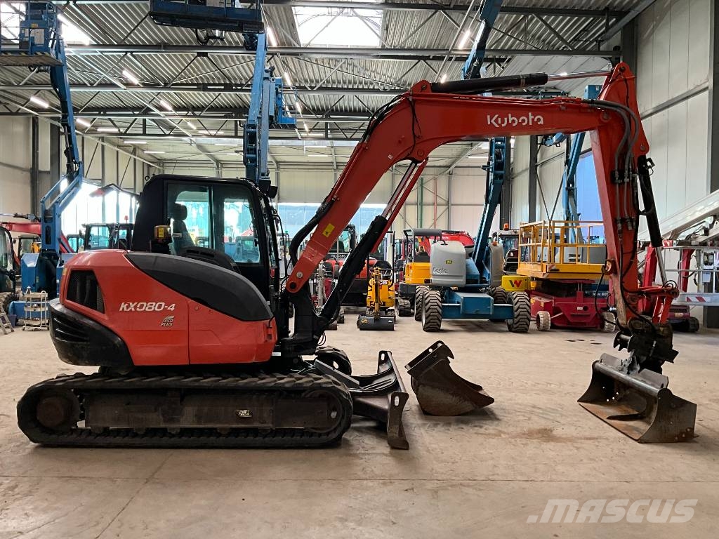 Kubota KX 080-4 Midigraafmachines 7t - 12t