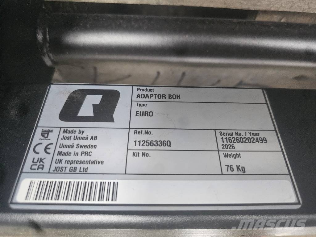 Quicke adapter CLAAS SCORPION til EURO Teleskopiniai krautuvai žemės ūkiui