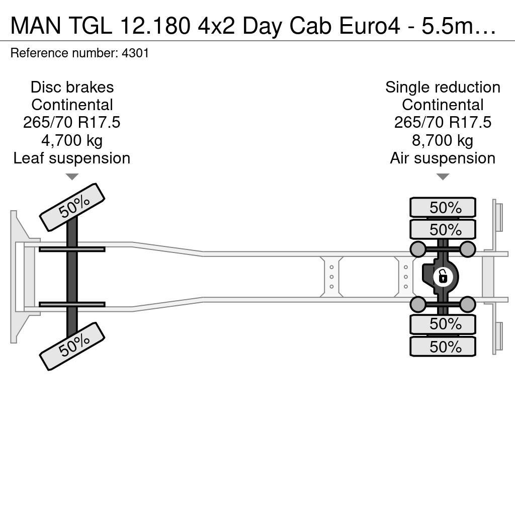 MAN TGL 12.180 4x2 Day Cab Euro4 - 5.5m Refrigerated F Camiones con temperatura controlada