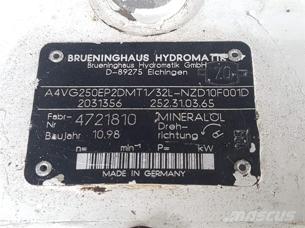 Rexroth A4VG250EP2DMT1/32L-R902031356-Drive pump/Fahrpumpe Hydraulika