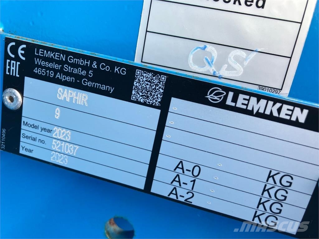 Lemken Saphir 9/300 Külvikud
