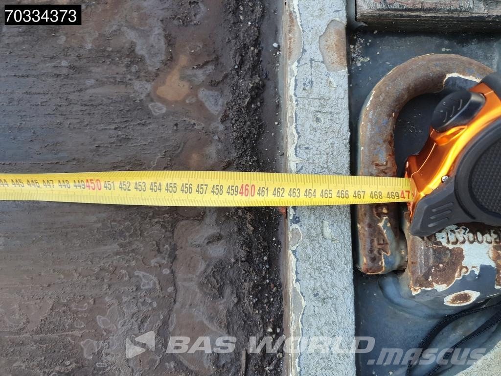 Meusburger MTS-3 3 axles Gooseneck Extendable Steering Axle نصف مقطورة مسطحة منخفضة