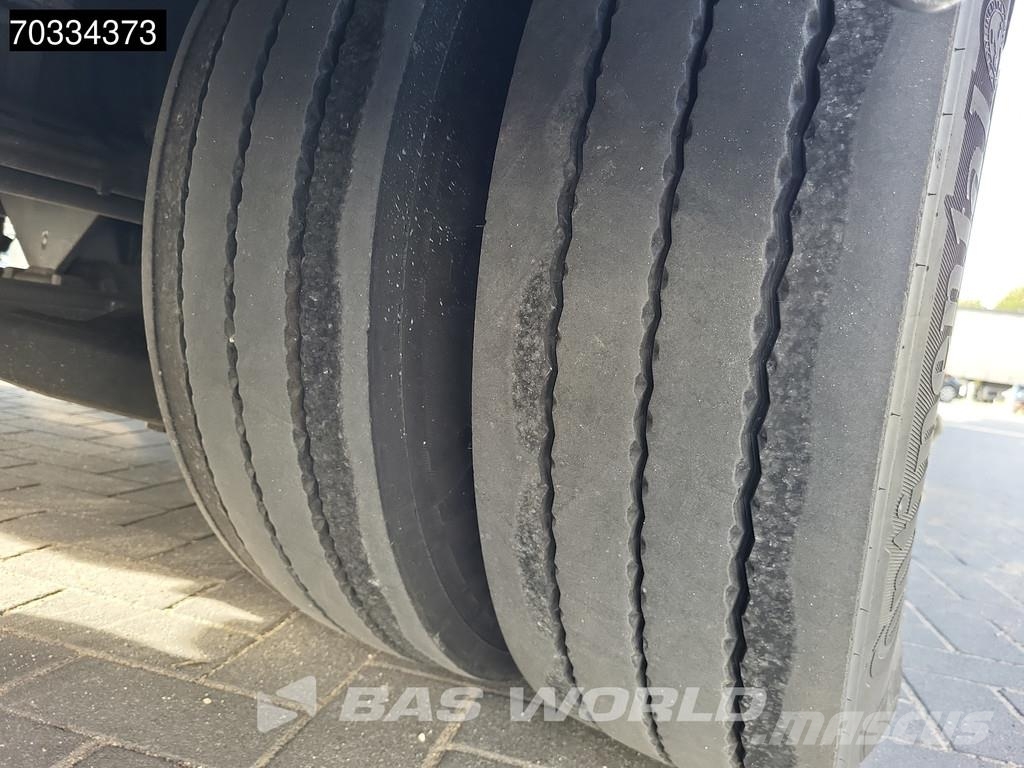 Meusburger MTS-3 3 axles Gooseneck Extendable Steering Axle نصف مقطورة مسطحة منخفضة