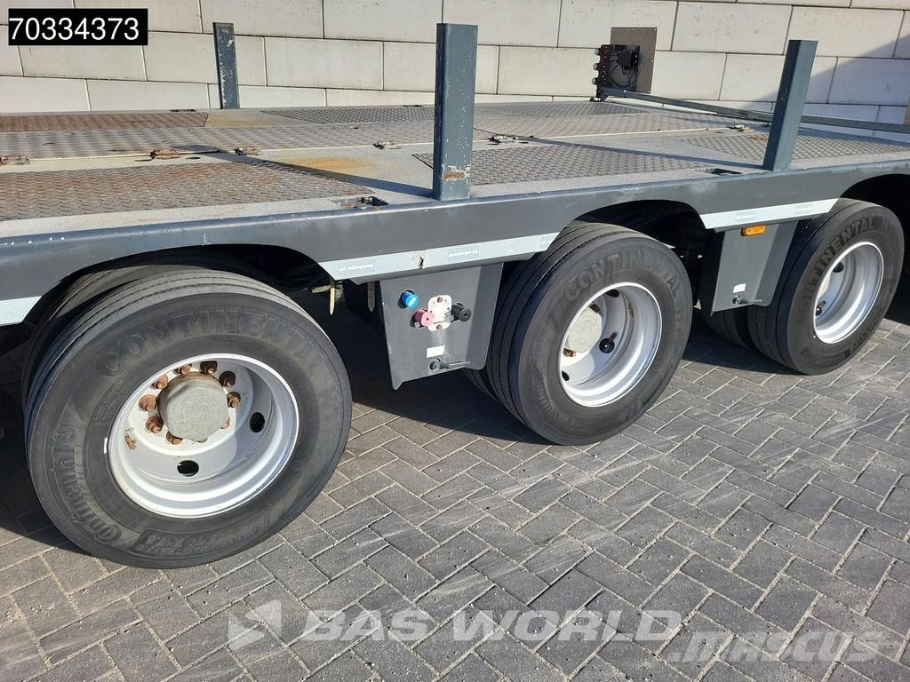 Meusburger MTS-3 3 axles Gooseneck Extendable Steering Axle Diepladers