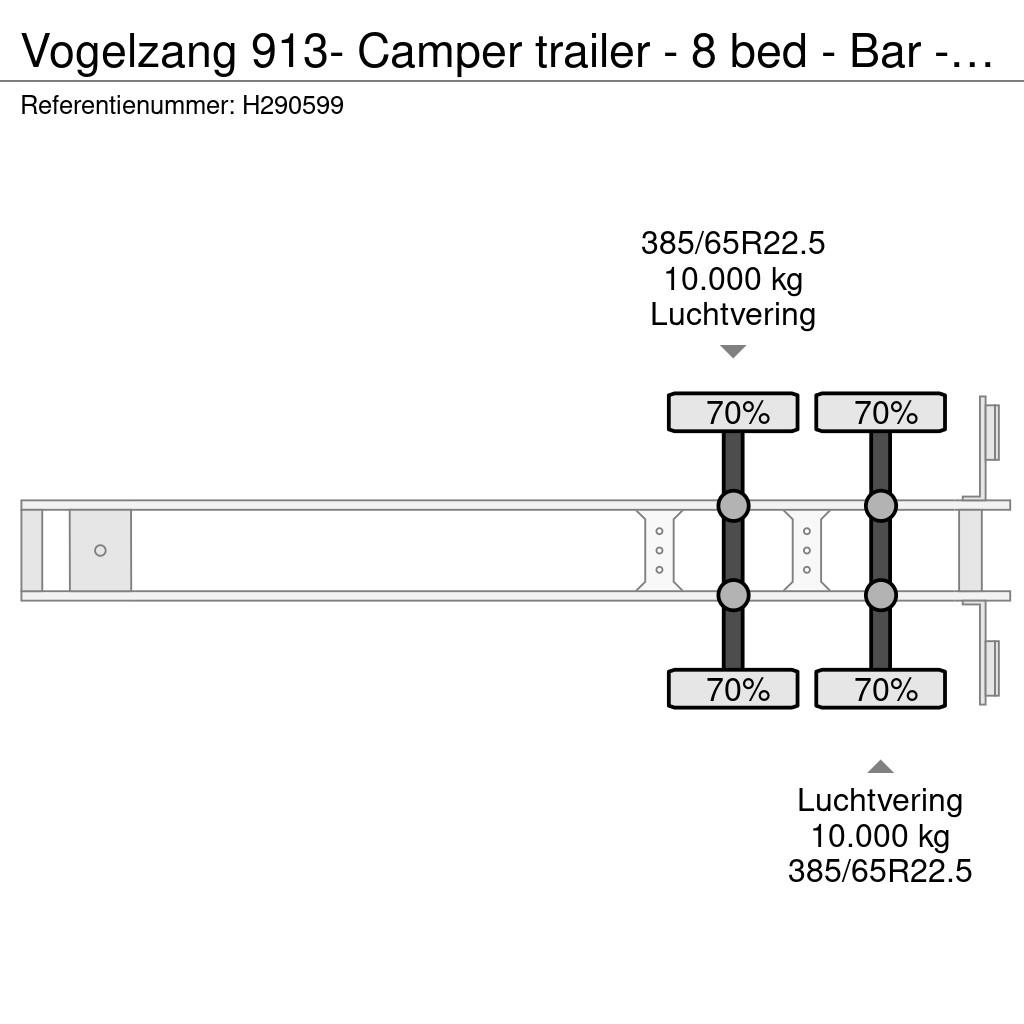 Vogelzang 913- Camper trailer - 8 bed - Bar - Shower/Toilet Polprikolice zabojniki