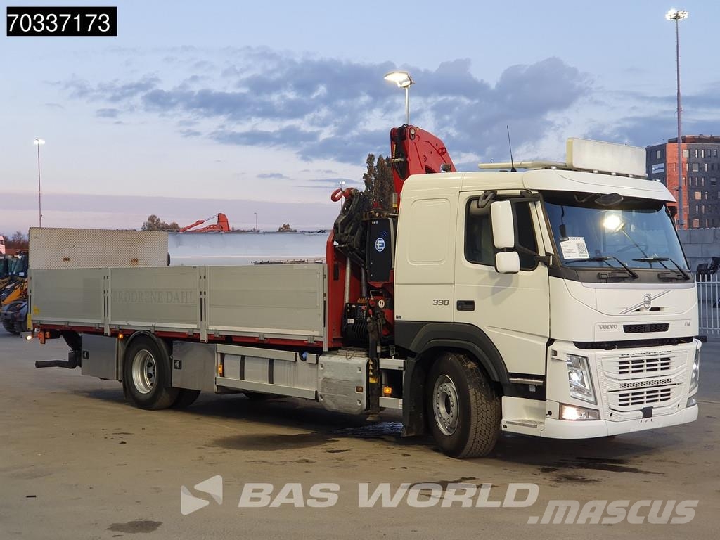 Volvo FM 330 FM 4X2 EFFER 125/4S Crane Kran 1500kg Tailg Platformas/izkraušana no sāniem