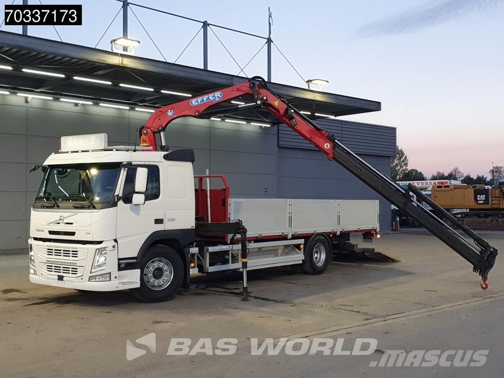 Volvo FM 330 FM 4X2 EFFER 125/4S Crane Kran 1500kg Tailg Platformas/izkraušana no sāniem