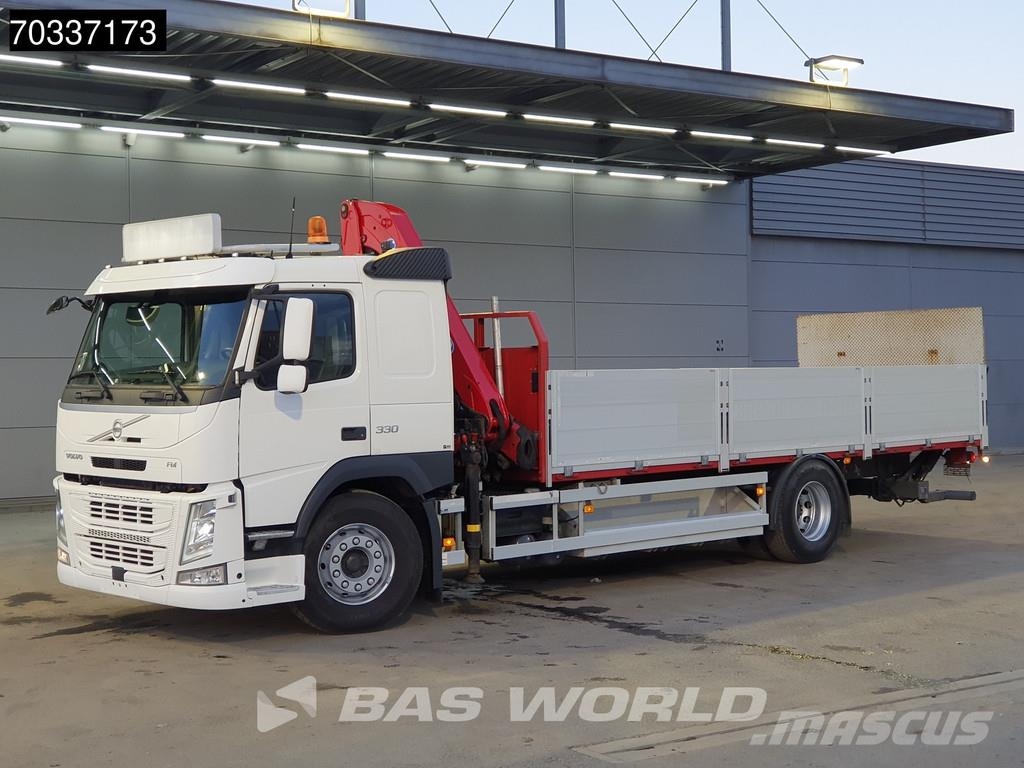 Volvo FM 330 FM 4X2 EFFER 125/4S Crane Kran 1500kg Tailg Platformas/izkraušana no sāniem