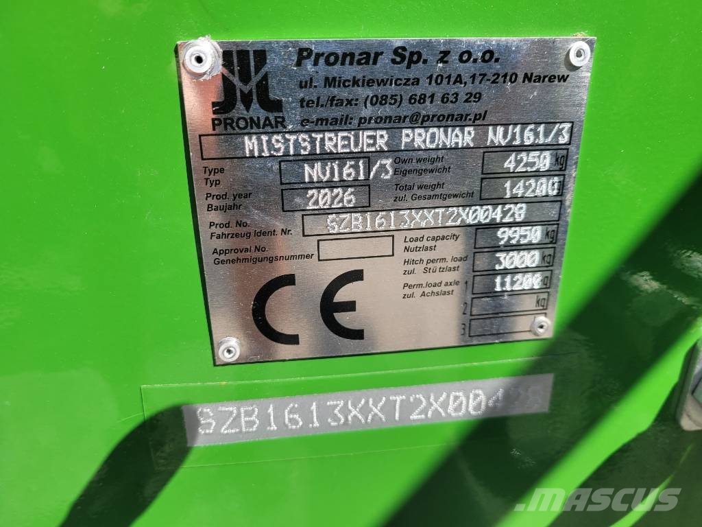 Pronar NV 161/3 Weitere Anhänger