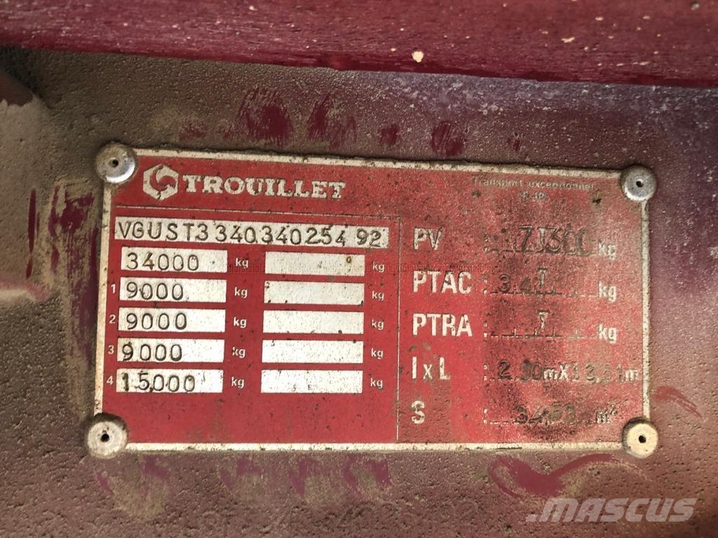 Trouillet ST 33 400 Valníkové návěsy/Návěsy se sklápěcími bočnicemi