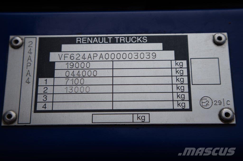 Renault PREMIUM 380DXI+INTARDER+DHOLLANDIA Camiones de caja de lona