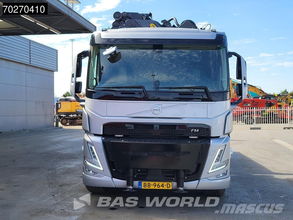 Volvo FM 500 10X4 NEW! Palfinger PK580 TEC + PJ090C JIB 平板栏板货车