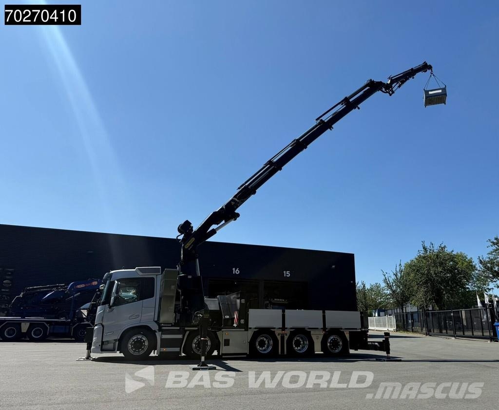 Volvo FM 500 10X4 NEW! Palfinger PK580 TEC + PJ090C JIB 平板栏板货车