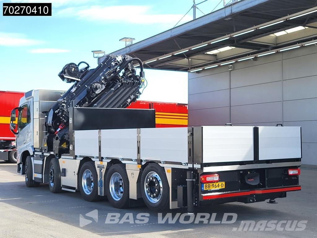 Volvo FM 500 10X4 NEW! Palfinger PK580 TEC + PJ090C JIB 平板栏板货车