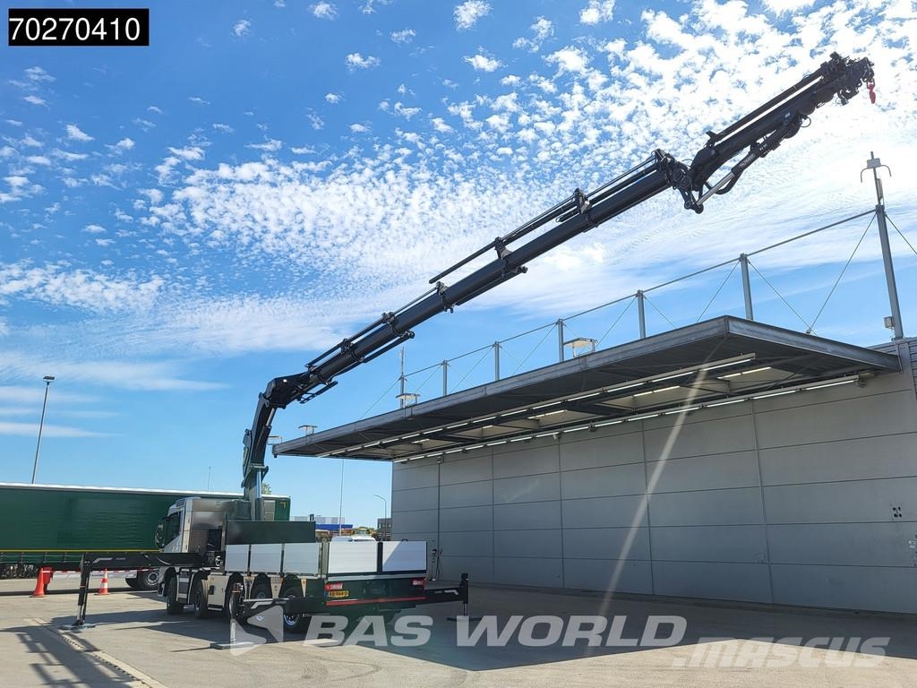 Volvo FM 500 10X4 NEW! Palfinger PK580 TEC + PJ090C JIB 平板栏板货车